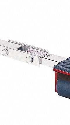 GKS-PERFEKT Machine Roller: 26,400 lb, 4 3/8 in Deck Ht, 5 7/8 in L x 16 in W, (16) Rollers, Fixed (MPN 3-10312). Key specifications — attr1344324: Rubber Padded; attr1344335: Connecting Bar; attr1344360: GKS-PERFEKT; attr1344361: Red.