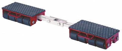 GKS-PERFEKT Machine Roller: 26,400 lb, 4 3/8 in Deck Ht, 5 7/8 in L x 16 in W, (16) Rollers - Front- & Rear-Support Machine Rollers