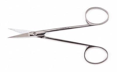 KLEIN TOOLS Electricians Scissors: Right-Hand, 4 1/2 in Overall Lg, Straight, Steel - All-Metal Scissors