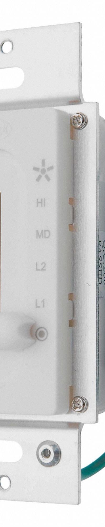 HUNTER Speed Control: White, 2 3/4 in Lg - Decorative Ceiling Fan Speed and Light Controls