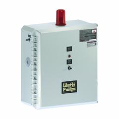 LIBERTY PUMPS Simplex Control Panel: Simplex, 3, 208/240/480V AC, 4 to 6.3 A, Tether Float, Plastic (MPN ISS34=3-171-5). Key specifications — Current: 4 to 6.3 A; Rated Voltage: 208/240/480V AC; Alert Output: Visual; Intrinsic Safety: Intrinsically Safe; Includes Reversing: Non-Reversing; Dosing Schedule: Demand Dose; Brand: LIBERTY PUMPS.