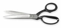 CRESCENT WISS Industrial Shears: Right-Hand, 12 1/2 in Overall Lg, Straight, Steel, Pointed, Black (MPN W22N). Key specifications — attr308500: Steel; attr308502: Black; attr308505: Right-Hand; attr308522: Upholstery; attr324896: CRESCENT WISS.