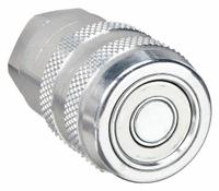 PARKER Hydraulic Quick Connect Hose Coupling: 1/4 in Coupling Size, Steel, Nitrile, Female NPTF (MPN 71-3C4-4F). Key specifications — Seal Material: Nitrile; Body Material: Steel; Brand: PARKER.