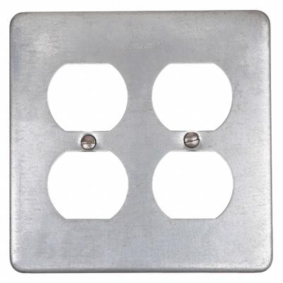 APPLETON ELECTRIC Weatherproof Cover: Steel, FD/FS, Duplex Receptacles, 2 Gangs - Aluminum & Zinc Weatherproof Electrical Box Covers
