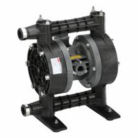 DAYTON Double Diaphragm Pump: PVDF Body, 1 in, NPT Connection, 35 gpm, 231 ft Max. Head, PTFE Valve (MPN 3HJV9). Key specifications — Brand: DAYTON; Seat Material: PVDF; Check Valve Material: PTFE.