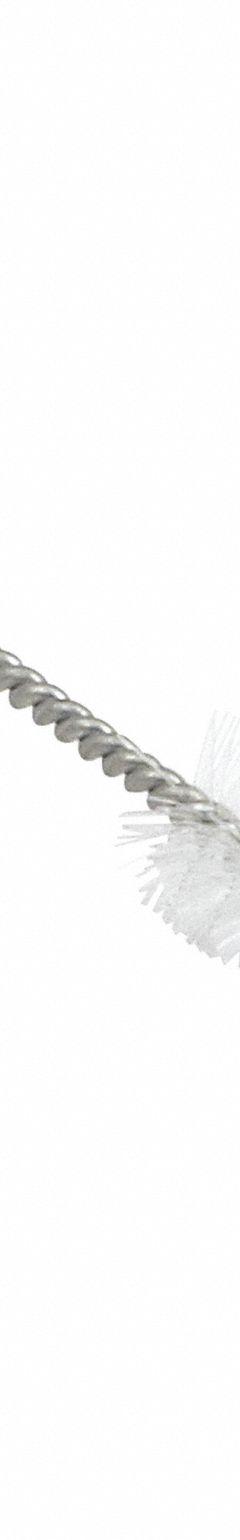 Micro Tube Brush: 7 in Overall Lg, Nylon, White, 3 1/2 in Brush Head Lg, 1/2 in Bristle Lg (MPN 901767). Key specifications — Brand: TANIS; Non-Sparking: No; Bristle Color: White; Bristle Material: Nylon.