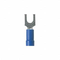 PANDUIT StrongHold(TM) EV14-8FB-Q Loose Piece Forks: Blue, Vinyl, #8 Stud Size, Std Fork, 600 V. Key specifications — Barrel Style: Funnel Entry; Manufacturer Part Number: EV14-8FB-Q; Brand: PANDUIT; Series: EV14.