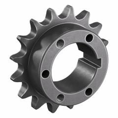 TSUBAKI Sprocket: For 60 Chain, 16 Teeth, 3.845 in Pitch Dia, 4.221 in Outside Dia, Steel (MPN 60P16). Key specifications — Brand: TSUBAKI; Required Bushing Series: P1.