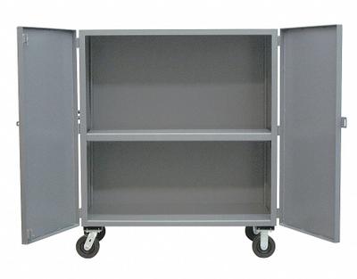 JAMCO Security Cart: 3,000 lb, 60 in L x 30 in W Self, 66 in L x 34 in W x 57 in H Overall Dim - Solid-Sided Metal Security Carts