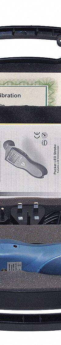 MONARCH Pocket Digital Stroboscope: 0.01 fpm, LCD, 300,000 fpm, 30 fpm, Battery, NIST, Power Adapter (MPN 6235-011). Key specifications — Brand: MONARCH; Digital Display Screen Type: LCD; External Triggers: Input/Output; Maximum Flashes per Minute: 300,000 fpm; Minimum Flashes per Minute: 30 fpm; Phase Shift: No Phase Shift; Power Source: Battery; Resolution: 0.01 fpm.