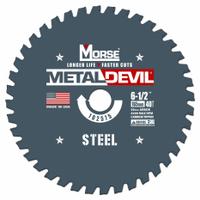 MORSE Circular Saw Blade: 6 1/2 in Blade Dia., 40 Teeth, 0.06 in Cut Wd, 20 mm Arbor Size, Carbide (MPN 102575-WWG). Key specifications — attr1116119: MORSE; attr1145631: Steel.