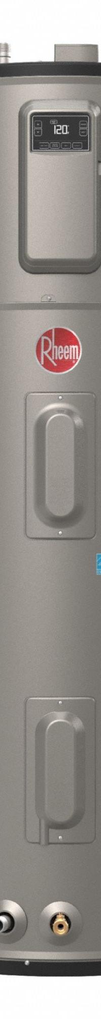 RHEEM Hybrid Electric Tank Water Heater: 208 to 240V, 80 gal, 5,000 W, Single Phase, 74.2 in Ht (MPN HPLD80-2RH). Key specifications — Phase: Single; Brand: RHEEM; Maximum Recovery Flow Rate: 27 gph @ 90°F Rise.