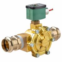 REDHAT Solenoid Valve: 2-Way, Normally Closed, 1 in Pipe Size, 110V AC/120V AC, Watertight (MPN K210G004LFXP 120/60,110/50). Key specifications — Pipe Size: 1 in; Voltage: 110V AC; Brand: REDHAT; Coil Enclosure: Watertight.