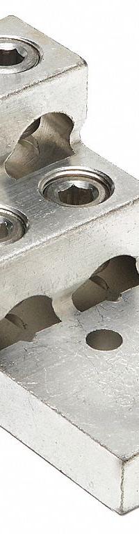 BURNDY Mechanical Connector: For Wire Size 2 AWG – 600 kcmil, 4 Wire Terminations (MPN K22A36U2). Key specifications — Brand: BURNDY; Lug Material: Tin-Plated Aluminum.