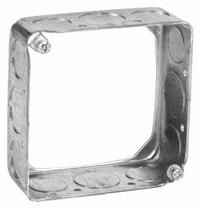 RACO Extension Ring: Steel, Silver, For 2 Gangs, 1.5 in Overall Dp, 4 in Overall Wd, 4 in Overall Lg (MPN 203). Key specifications — Brand: RACO; For Number of Gangs: 2; Accessory Type: Extension Ring; Color: Silver; Material: Steel.