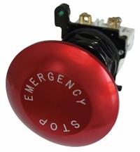 EATON Mushroom Head Push Button: Non-Illuminated, Mushroom Head Profile, Metallic, 30 mm, 1NO/1NC (MPN E34GDBJ2N8-1X). Key specifications — Brand: EATON; Action: Maintained/Maintained; Series: E34; Push Button Material Type: Metallic.