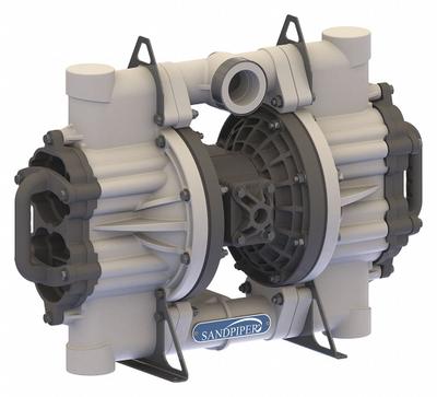 SANDPIPER Double Diaphragm Pump: Polypropylene Body, 2 in, NPT Connection, 150 gpm - Polypropylene Housing AODD Pumps