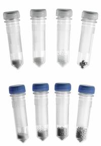BENCHMARK SCIENTIFIC Prefilled Tubes for Homogenizer: 0 in Overall Dia, 7 in Overall Lg (MPN D1032-05). Key specifications — Product Type: Prefilled Tube; Compatible with Manufacturer Model Number: D1030; Material: Zirconium (Beads); Brand: BENCHMARK SCIENTIFIC.
