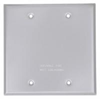 BELL Weatherproof Cover: Aluminum, Weatherproof Cluster, 2 Gangs, 4 1/2 in Overall Ht, 3R, Gray (MPN 5175-0). Key specifications — Brand: BELL; Color: Gray; Compatible with Product Type: Weatherproof Cluster; Mounting Orientation: Vertical.
