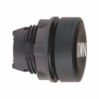 SCHNEIDER Flush Push Button: Black, 22 mm Mounting Size, Non-Metallic, Momentary (MPN ZB5AA344). Key specifications — Brand: SCHNEIDER; Action: Momentary; Legend: Down; Series: XB5; Push Button Material Type: Non-Metallic.