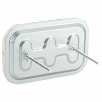 Duct Access Door: 6 in x 10 in, 16 ga, Steel, Thumbscrews, 2,300°F Max Temp Rating, 2 Mounting Stud (MPN 6EJC0). Key specifications — Brand: FLAME GARD; Material: Steel; For Duct Shape: Rectangular.