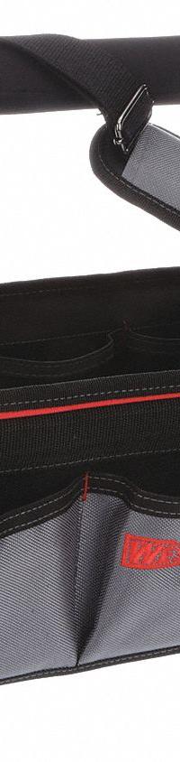 WESTWARD Tool Tote: 19 in W x 8 in D x 10 in H, Black, Polyester, 11 Pockets, 3 Inside Pockets (MPN 32PJ34). Key specifications — Color: Black; Brand: WESTWARD; Material: Polyester.
