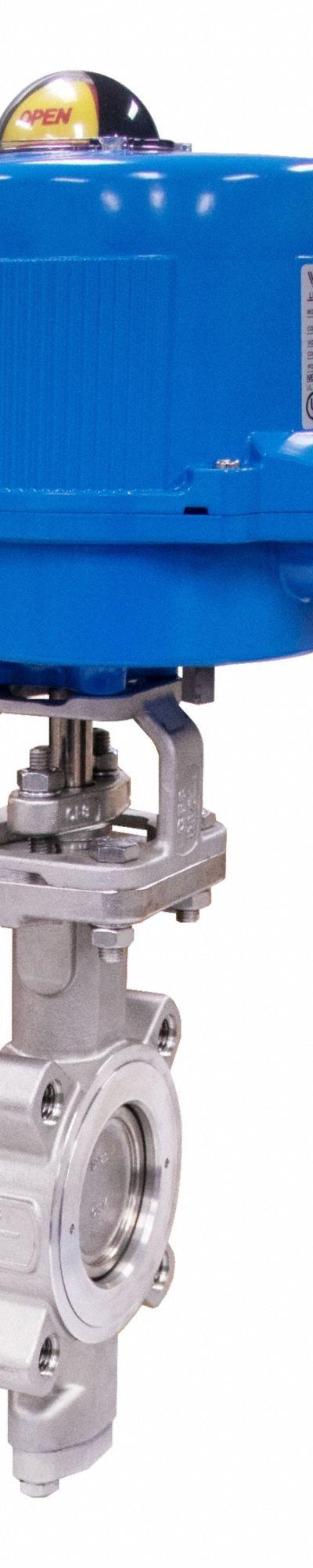 BONOMI Electrically Actuated Butterfly Valve: Stainless Steel - Stainless Steel High-Performance Electric Butterfly Valves
