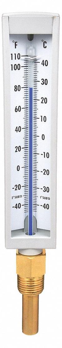 APPROVED VENDOR Compact Industrial Thermometer: -40°F to 110°F /-40°C to 40°C, +/-1% Accuracy (MPN 4PRT7). Key specifications — Thermometer Thread Type: NPT; Accuracy: +/-1%; Brand: APPROVED VENDOR.