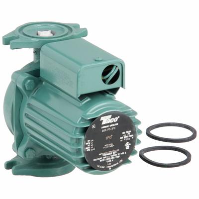 TACO Hydronic Circulating Pump: 1/8 hp HP, 115V AC, Cast Iron, 1, 10 gpm, 35 ft Max. Head - General-Purpose Inline Circulator Pumps