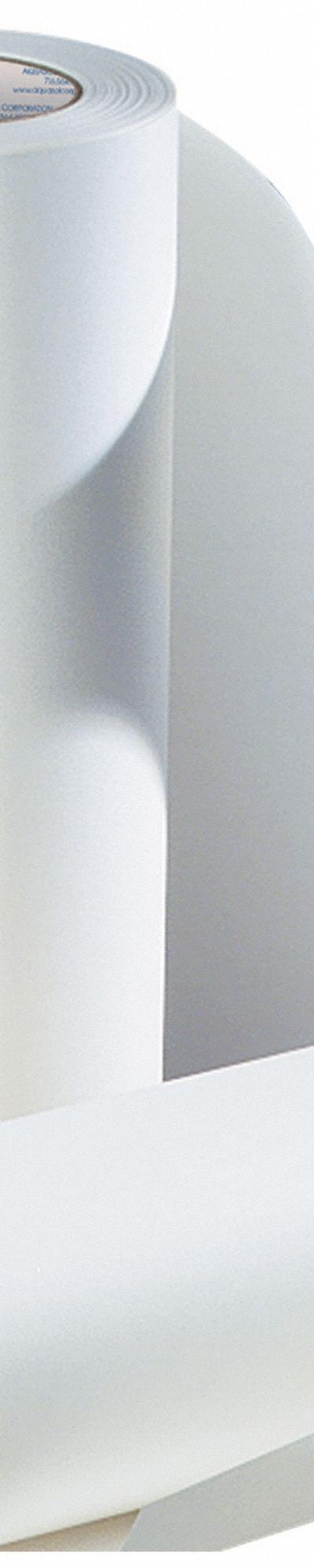 AQUASOL Water Soluble Paper: Roll, 15 1/2 in Wd, 165 ft Lg, 0.089 mm Thick - Water-Soluble Purge Paper Rolls