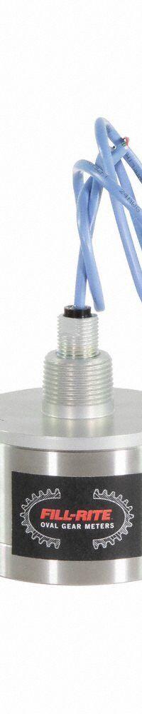 FILL-RITE Positive Displacement Flowmeter: Rotary Positive Displacement Meter, Inline, 1/2 in NPT (MPN TM04DSHEAXKA2HB). Key specifications — Display Type: No Display; Max. Voltage: 24V DC; Accuracy: +/-0.175%; Brand: FILL-RITE; Output Type: Standard Frequency Pulse.