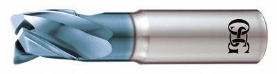 OSG Square End Mill: Carbide, DLC Coated, 3 Flute, 1/2" Mill Dia, 3/4" LOC - Reduced-Neck Carbide Square End Mills for Aluminum
