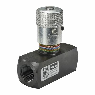 Parker Flow Control Valve: 15 gpm Max Flow Rate, #10 SAE O-Ring Boss, #10 SAE O-Ring Boss - Needle Flow Control Valves