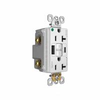 USB Receptacle: Duplex, 5-20R, 2 USB Ports, USB Type A/C, White, 125V AC, 20 A, GFCI (MPN 2097HGTRUSBACW). Key specifications — Brand: PASS & SEYMOUR.