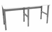 TENNSCO Workbench: Adj Ht, Laminate, 96 in x 36 in, 1,200 lb Overall Load Capacity, Gray (MPN WBAT-1-3696P). Key specifications — Brand: TENNSCO.