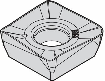 WIDIA Square Milling Insert: SDMX432RMM, SDMX120408RMM (MPN 5522490) - Square (S) Indexable Milling Inserts