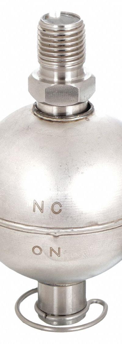 MADISON Closed Liquid Level Switch: Selectable, SPST, Stainless Steel - Vertically Mounted Float Switches