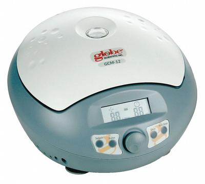 GLOBE SCIENTIFIC Centrifuge with Rotor: GCM-12, Micro, 12 x 1.5 to 2 mL, Programmable - Micro-Centrifuges