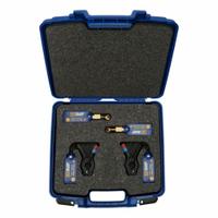YELLOW JACKET Charging Kit: Pressure/Temp, Pressure/Temp, -40°F to 266°F, -14.7 psi to 725 psi (MPN 67072). Key specifications — Includes: (2) YJACK® Wireless Temperature Clamps; App Compatibility: YJACK VIEW®; Measures: Pressure/Temperature; Series: YJACK®; Brand: YELLOW JACKET.