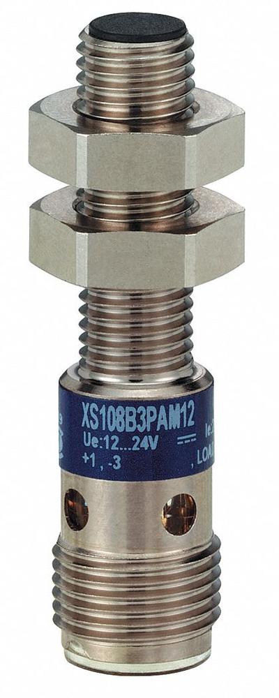TELEMECANIQUE SENSORS Inductive Cylindrical Proximity Sensor: Built-in Connector, Shielded - Cylindrical Sensors with Built-in Connectors