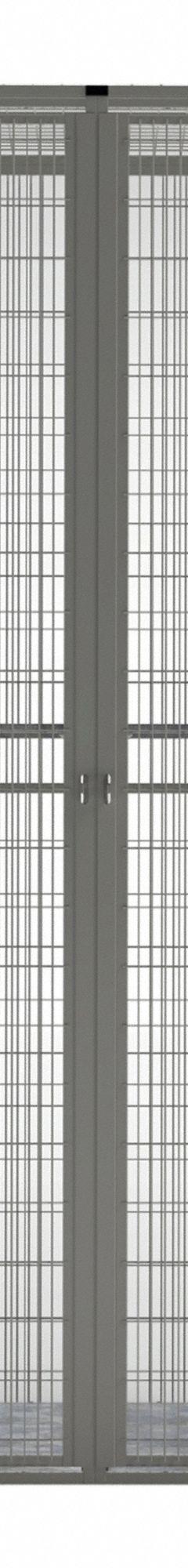 FOLDING GUARD Bulk Storage Locker Starter: 96 in x 25 in x 93 in, 2 Units Wide, Padlock Hasp (MPN LCD-9625SKB3). Key specifications — attr117557: (2) Doors; attr65898: FOLDING GUARD.