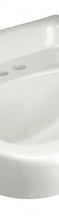 ZURN Bathroom Sink: Z5340, White, Vitreous China, 20 in Overall Lg, 18 in Overall Wd, 2 Faucet Holes (MPN Z5348). Key specifications — Series: Z5340; Includes: Hanger Plate; Color: White; Brand: ZURN; Sink Type: Bathroom; Material: Vitreous China; Sink Material: Ceramic.