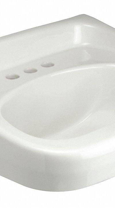 ZURN Bathroom Sink: Z5340 - One-Station Wall-Mounted Bathroom Sinks without Faucets
