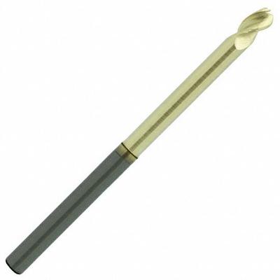 APPROVED VENDOR Ball End Mill: Carbide, ZrN Coated, 3 Flute, 1/2" Mill Dia, 5/8" LOC, 6" OAL (MPN 315877) - Reduced-Neck Carbide Ball End Mills for Aluminum