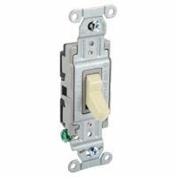 BRYANT Wall Switch: Toggle Switch, Single Pole, Maintained, Ivory, 120/277V AC, 15 A (MPN CSB115BI). Key specifications — Illuminated: No; Voltage Rating: 120/277V AC.