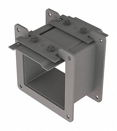 HOFFMAN Wireway Nipple: 4 in Wd, 4 in Ht, 3 in Lg, Steel - Nipples for Dust-Tight Wireways