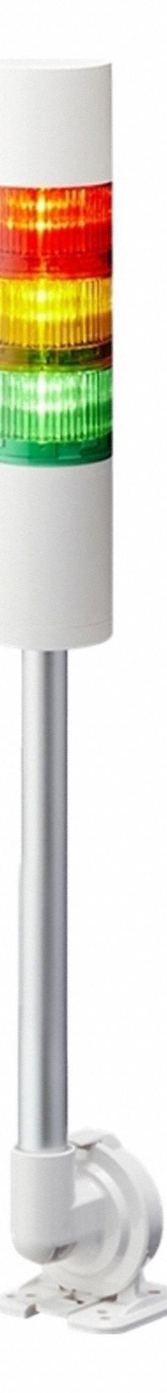 PATLITE Tower Light Assembly: 3 Tier, Sounder Tier Included, IP54, Amber/Green/Red, Direct Wire (MPN LR6-302QJBW-RYG). Key specifications — Manufacturer Part Number: LR6-302QJBW-RYG; Brand: PATLITE; Operating Voltage: 24V DC; Light Tier Color: Red.