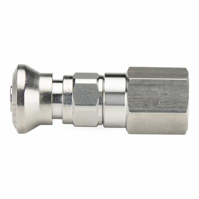 Parker Coupler: 1/4 in Coupling Size, NPT, Female NPT, 316 Stainless Steel - CPI Series Hydraulic Quick-Connect Coupling Bodies