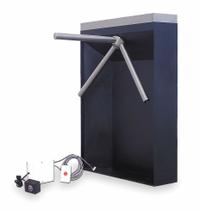 TURNSTILE 3-Arm Turnstile: 1-Way, Waist High Gate, Electric, 36 in Overall Ht, 28 in x 24 1/4 in (MPN 1102E-SS-LE). Key specifications — Brand: TURNSTILE; Material: Stainless Steel; Finish: Brushed; Exit Type: Controlled; Operation: Electric.