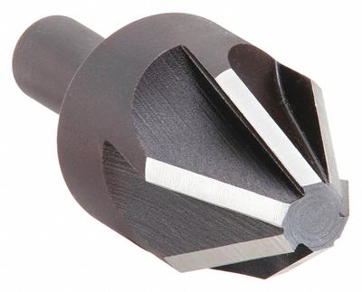 KEO Countersink: 60°, 6 Flute, 7/8 in Body Dia - Smooth-Finish Six-Flute Countersinks